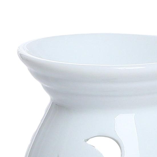 Ceramic Wax Melt Warmer Essential Fragrance Oil Diffuser Small Tea Light Candle Holder Desk Incense Aroma Burner for Home Bedroom Decor