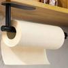 Self-Adhesive Under Cabinet Paper Towel Holder - Space-Saving Storage for Kitchen, Bathroom Tissue, Plastic Wrap, and Roll Paper - Easy Installation