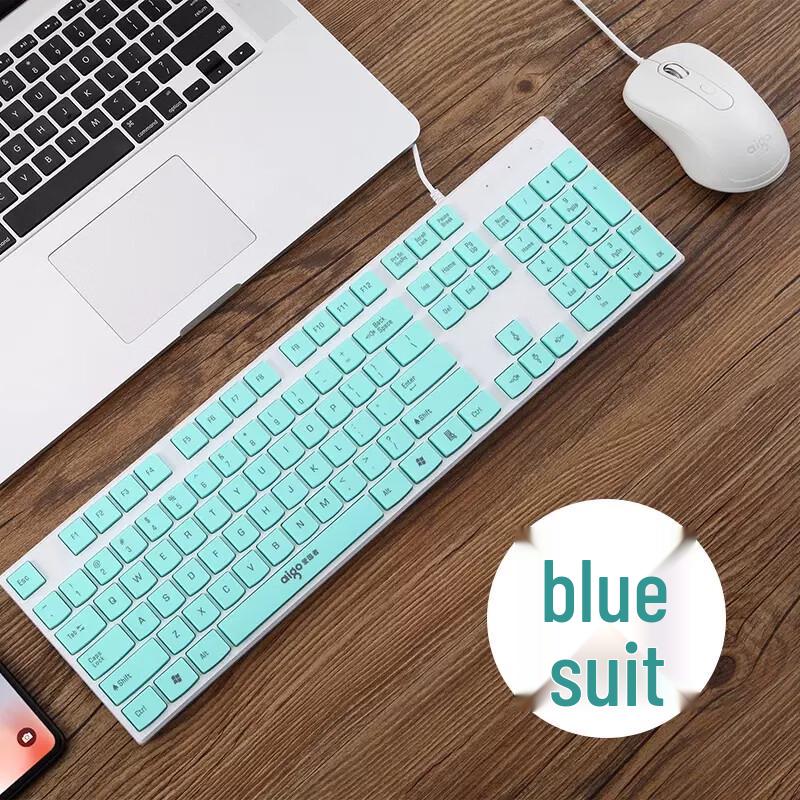 YouShi Шоколадная проводная механическая клавиатура и мышь