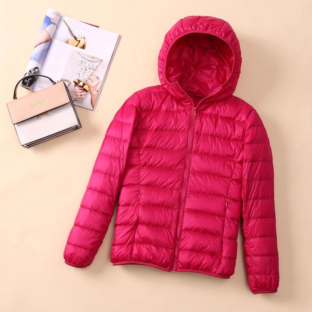 Женские белые куртки на утином пуху 6XL 5XL женские ультра легкие пальто на утином пуху осень-зима теплая верхняя одежда с капюшоном для пешего туризма портативная
