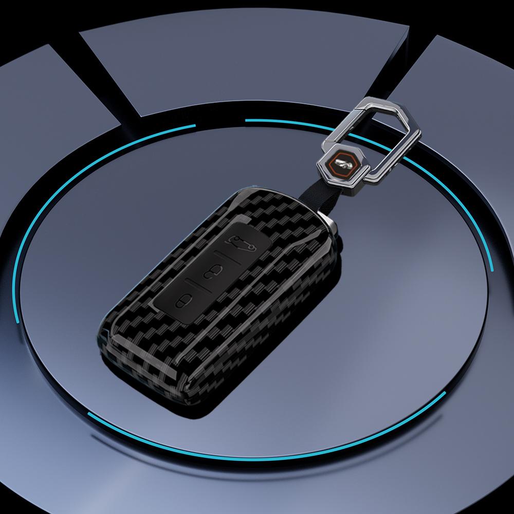 Чехол-оболочка для автомобильного ключа из углеродного волокна Брелок Для Mitsubishi Xpander Outlander Asx Pajero Eclipse Cross Montero Аксессуары