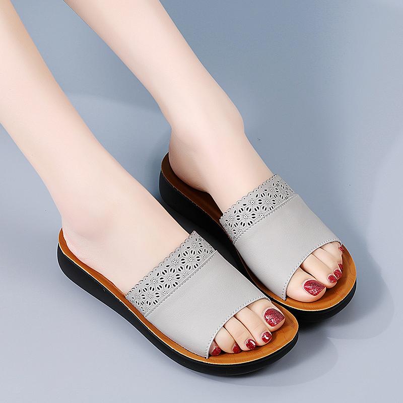 Женские летние модные тапочки на толстой подошве, домашние тапочки, повседневные тапочки