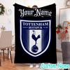 Custom Name Tottenham Hotspur Stadium Flannel Blanket Seasonal Universal Blanket For Indoor/outdoor, Perfect For Bedroom Sofa birthday gifts