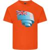 Curled Fiji Flag Fijian Day Football Unisexs Light Cotton TShirt