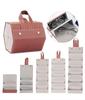 PU Multi-Slot Sunglasses Organizer Foldable Storage Box for Glasses Jewelry Eyeglasses Storage Case Portable Travel Glasses Case