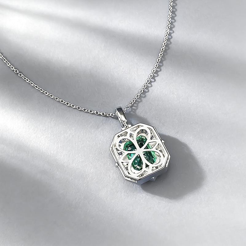 Xian Can Jewelry 2025 Серебро S925 Ашер Параиба Оправа Оправа Ожерелье Подвеска