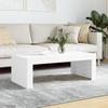 VidaXL Table basse blanc 102x50x36 cm bois d'ingénierie 823366