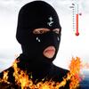 Лыжная маска с вышивкой крестом, зимняя балаклава, шапка с 3 отверстиями, вязаная маска на все лицо, бафф на шею, теплая шапка для активного отдыха на природе
