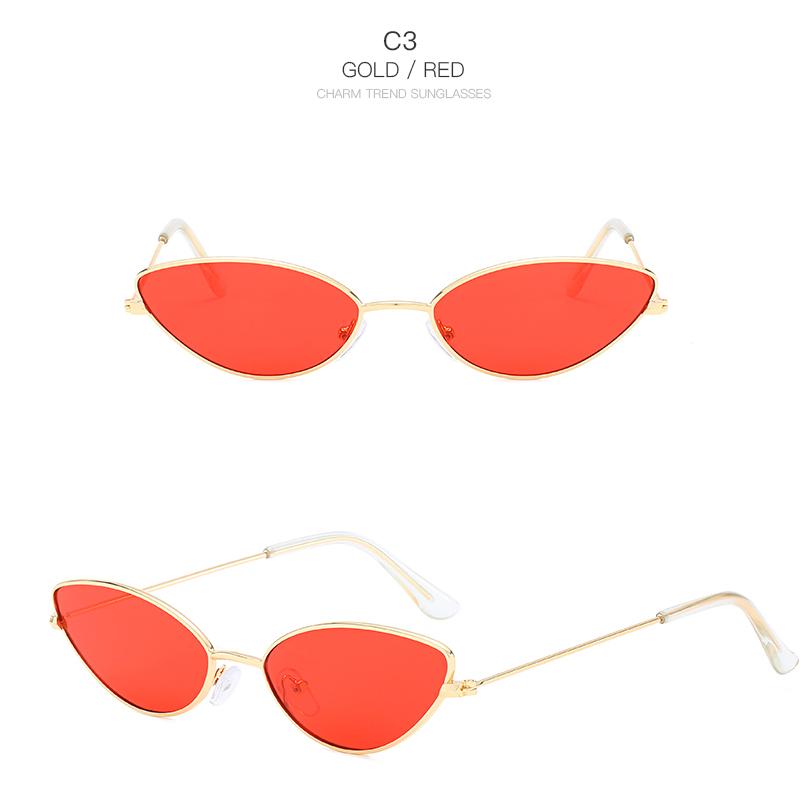 Metal Frame Cat Eyes Men's Glasses Trend Ocean Sun Glasses Wild Ladies Sunglasses
