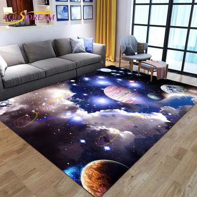 3D цветной космический коврик Galaxy ковер звездное небо ковер для гостиной спальня диван планета ковер детский игровой коврик напольный коврик домашний декор