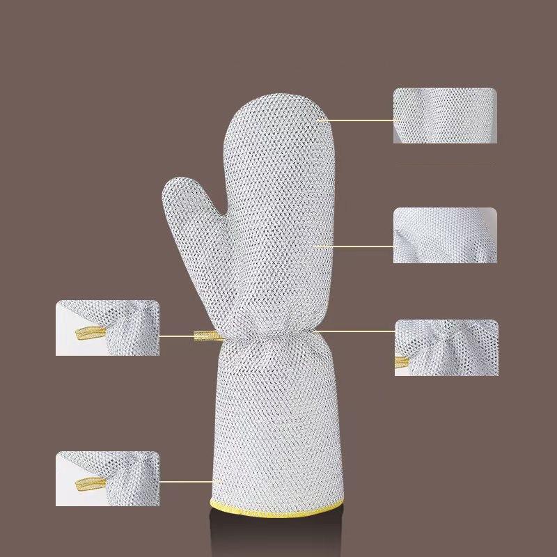 1/2 шт. перчатки для уборки дома, стальные шарики для мытья посуды, кухонные водонепроницаемые щетки, масляные чаши, инструменты для очистки артефактов