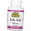 Фолат, Фолиевая кислота, Folic Acid 400, Natural Factors  90таб (36406046)