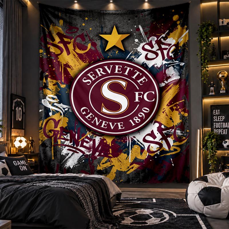 Wall Hanging Tapestry Servette FC Print Cloth for Living Room Bedroom Home Decor