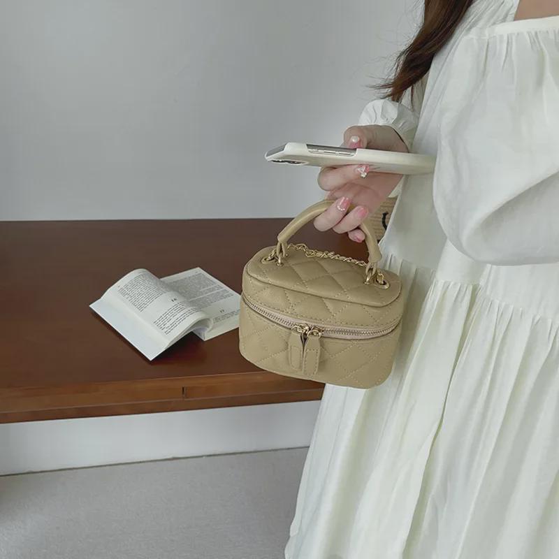 2025 Модная женская летняя сумка-ведро с бриллиантовой цепочкой - Универсальная сумка-мессенджер через плечо