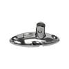 360° Adjustable Bimini Top Mount Swivel Deck Hinge With Rubber Pad Quick Release Pin 316 Stainless Steel Boat Accessories