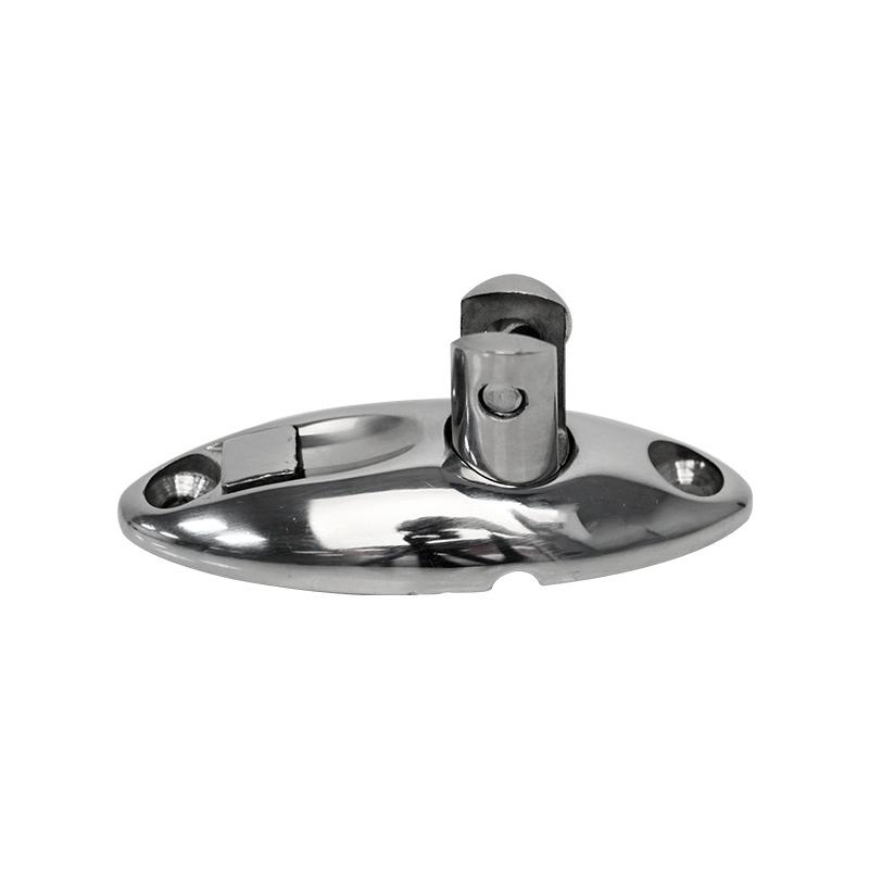 360° Adjustable Bimini Top Mount Swivel Deck Hinge With Rubber Pad Quick Release Pin 316 Stainless Steel Boat Accessories