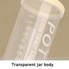 Transparent Grain Canister Kitchen Sealed Jar Food-Grade Airtight Storage Container Pantry Organizer for Snacks Dried Foods Tea