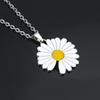 Men'S Hip-Hop Design Chrysanthemum Pendant Necklace Sweater Chain Non-Fading Jewelry