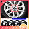 For Renault 2026 New Hub Caps 4pcs 56mm 60mm 65mm Car Wheel Center Hub Cap Rim Cover Emblem Stickers For Renault koleos duster m