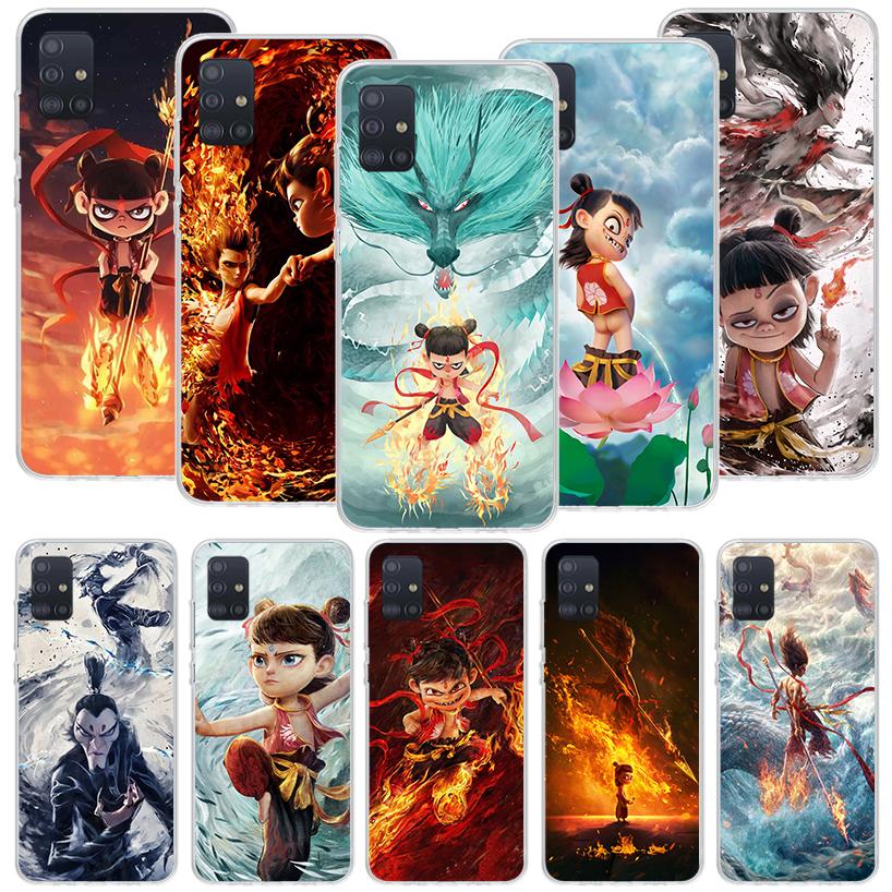 Nesha Nezha Cartoon Phone Case For Samsung Galaxy A52 A32 A22 A12 A02S A50S A30S A51 A31 AA71 Note 20 Ultra 10 S10 Plus Galaxy A
