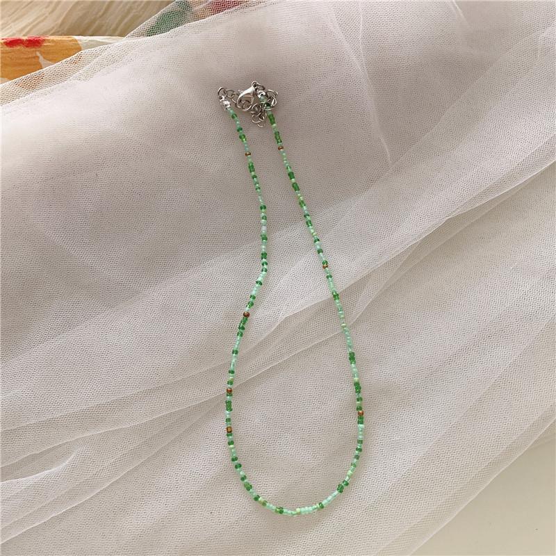 Винтажное цветное ожерелье из бисера, ожерелье из радужного бисера в стиле «девушка-ветер», богемное цветное ожерелье