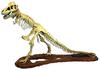 Glenco Model 1/24 Tyrannosaurus Skeleton Plastic Model GM07906 Molded Color