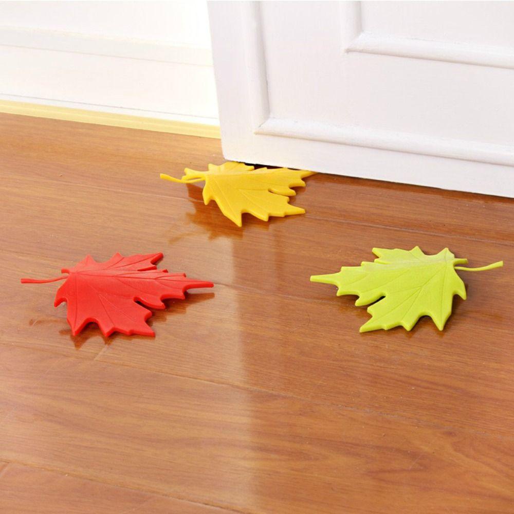 Universal Leaf Shaped Door Stopper Leaf Shaped Baby Safety Protector Maple Leaf Door Stop  Home