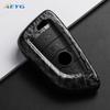 Abs Carbon Fiber Car Key Case Cover For Bmw X1 X3 X5 X6 X7 1 3 5 6 7 Series G20 G30 G11 F15 F16 G01 G02 F48 Keychain Accessories