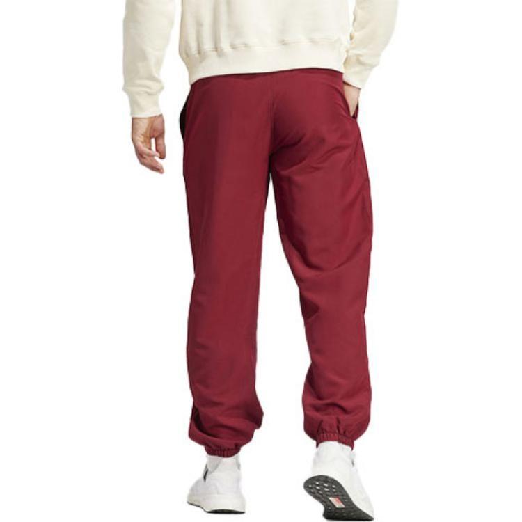 adidas Спортивные брюки мужские темно-красные умеренные IT9047