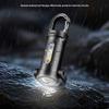 Мини светодиодный COB фонарик USB-перезаряжаемый Ультраяркие брелоки-фонарики с красным и синим светом Рабочий свет Поиск Туризм