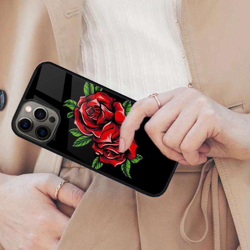 Love Red Rose Magnetic Phone Case For APPLE iPhone 17 Air 16 14 13 12 Pro Max 15 Plus Wireless Charge With MagSafe Cover