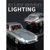 НОВЫЙ 1/24 Модель автомобиля из сплава Jaguar E-Type Звук и свет Инерционный Детская игрушка Предметы коллекционирования Подарок на день рождения