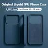 Original Liquid Silicone Shockproof Phone Case For iPhone 17 13 16 15 14 Pro Max Plus For iPhone 17Pro 17 Air Bumper Soft Cover