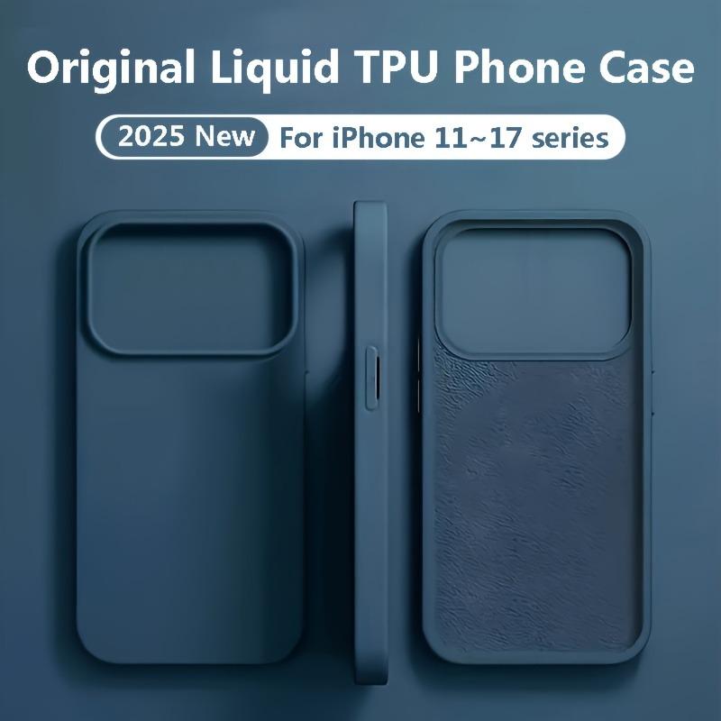 Original Liquid Silicone Shockproof Phone Case For iPhone 17 13 16 15 14 Pro Max Plus For iPhone 17Pro 17 Air Bumper Soft Cover