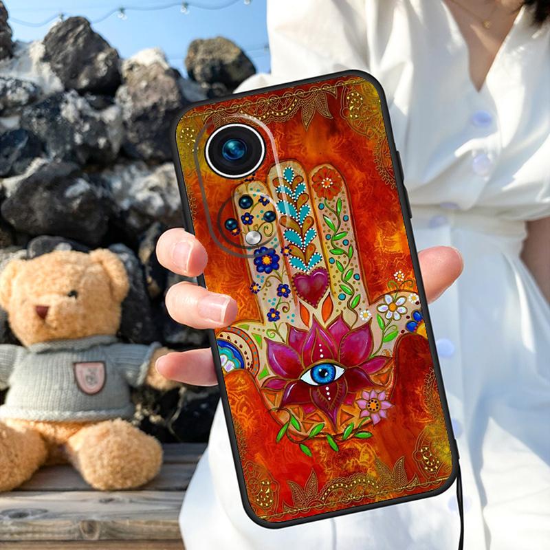 Hamsa Hand of Fatima Cover For Honor Magic 6 5 Lite Pro 50 70 90 Honor X8b X9b X6 X7 X8 X9 X6a X7a X9a X8a Case