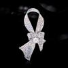 Fashion Atmospheric Bow Brooch Female Elegance Temperament Diamond-Encrusted Brooch Niche Premium Design Pin With Accessories