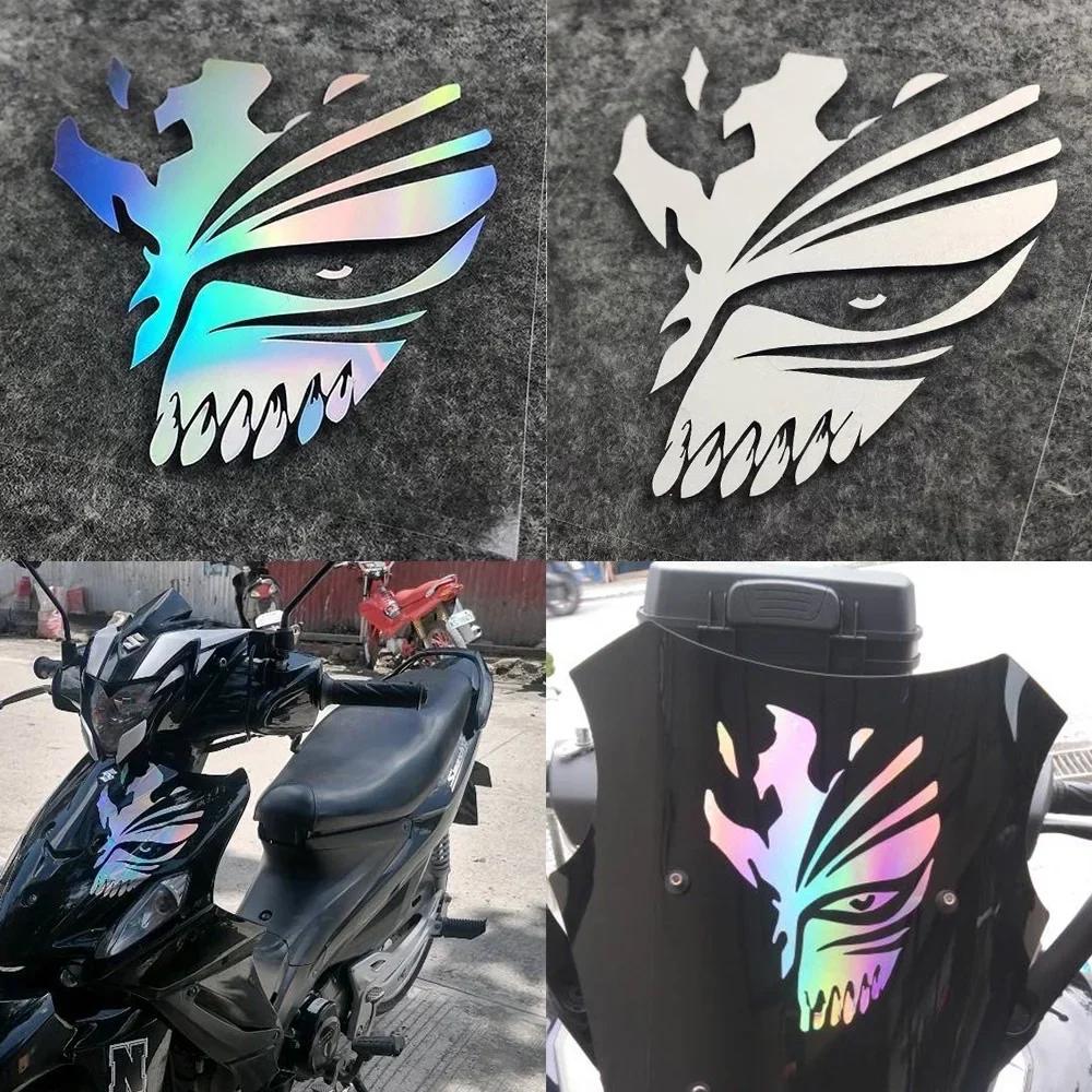 JDM Death Mask Anime Cartoon светоотражающие наклейки на мотоциклы скутер лобовое стекло декоративные аксессуары для KTM Honda YAMAHA
