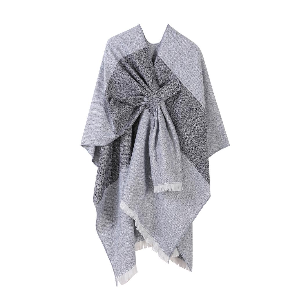 Ladies' Fashionable Knitted Shawl, High-end Travel Wear, Imitation Cashmere Cloak