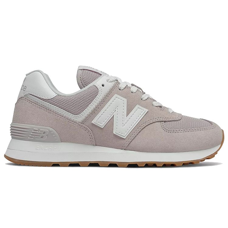 New Balance 574 Женские кроссовки Logwood коричнево-белые WL574PA2