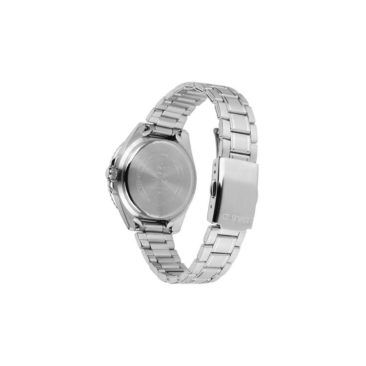 Casio Серия MDV-10D 50M Водонепроницаемые Повседневные Кварцевые Часы с Ремешком из Нержавеющей Стали Женские Часы Черные MDV-10D-1A1V