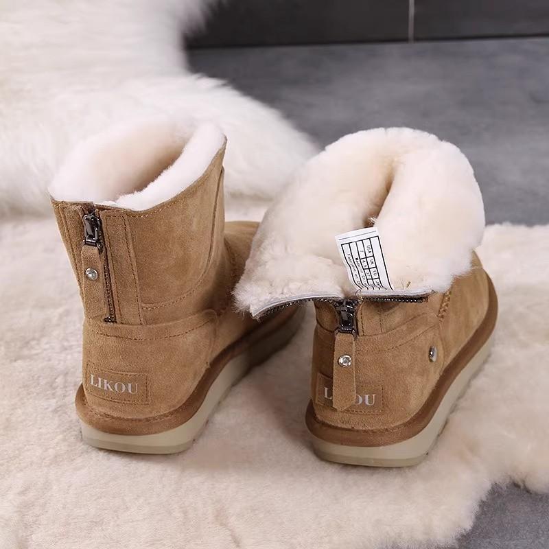 Fashion Northeast Snow Boots Women's Fleece and Thickening 2025 New Winter Cotton Shoes