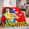 1 шт. Чудо-женщина, Фланелевое одеяло-плед Супергерой Мягкое, Теплое и Уютное для Дивана, Кровати, Офиса и Путешествий Универсальный Подарок на Любой Сезон, Рождественский подарок