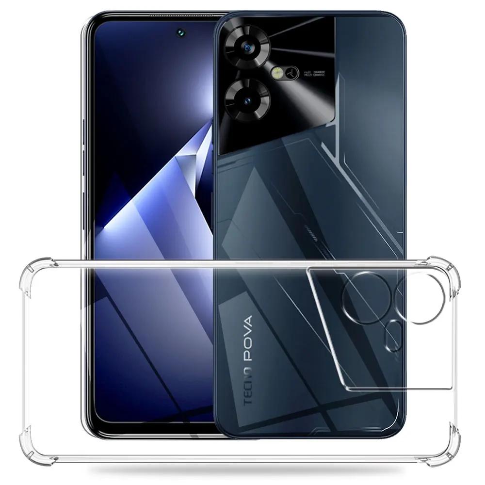 For Tecno Pova Neo 3 Case Shockproof Clear Soft Silicone Phone Case For Tecno Pova Neo 3 Bumper Coque For Tecno Pova Neo Funda