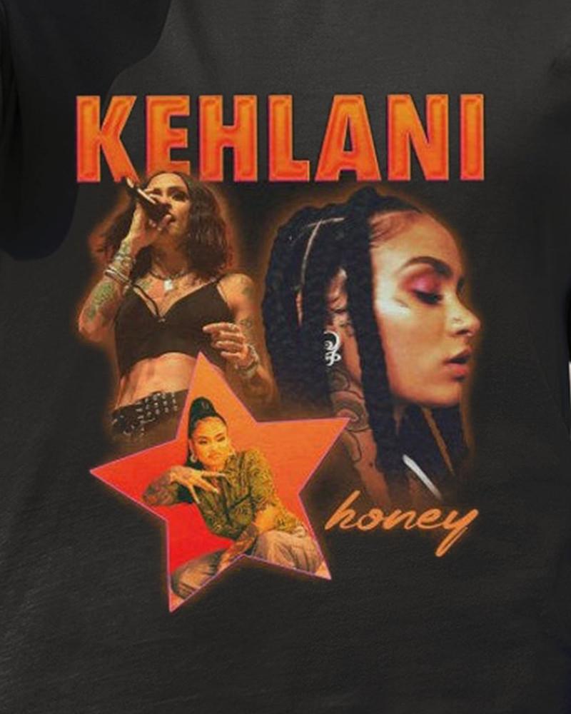 Футболка Kehlani Бутлег Винтажная Футболка с коротким рукавом S-4XL cg448 Унисекс Футболка
