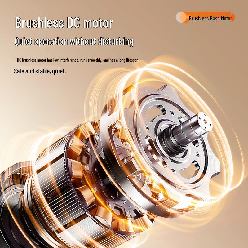 Dual-Head Desktop Fan: Five-Speed, High Airflow, Independent Control, Long Battery Life for Office & Home Use