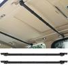 Car Hanger Bar Interior Bar Bar Expandable Material Hang Clothes of Multi-Grip 83cm~156cm Non-Slip (Set 2, Black)