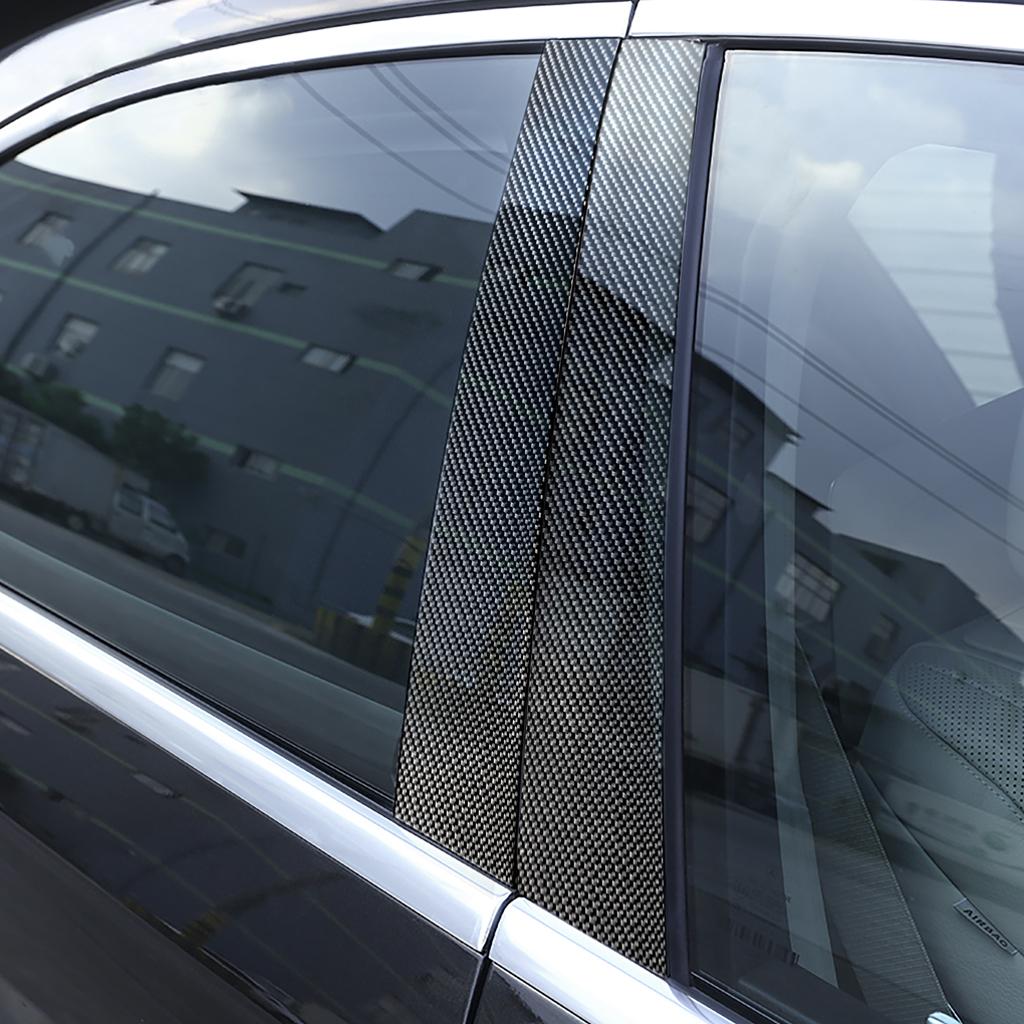 Carbon Fiber CD Air Conditioning Control Panel Car Stickers Cover For Mercedes W169 W245 W117 W156 A Class B Class CLA GLA