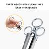 Инжектор для маринада для мяса, нержавеющая сталь 304, 3 иглы, приправа для соуса, барбекю, курильщика, гриль, зверь, индейка