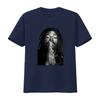 Streetwear Black White Praying Dreadlocks Rasta Unisex Portrait Print Casual T Shirt vintage Washed Comfortable Slightly Stylish