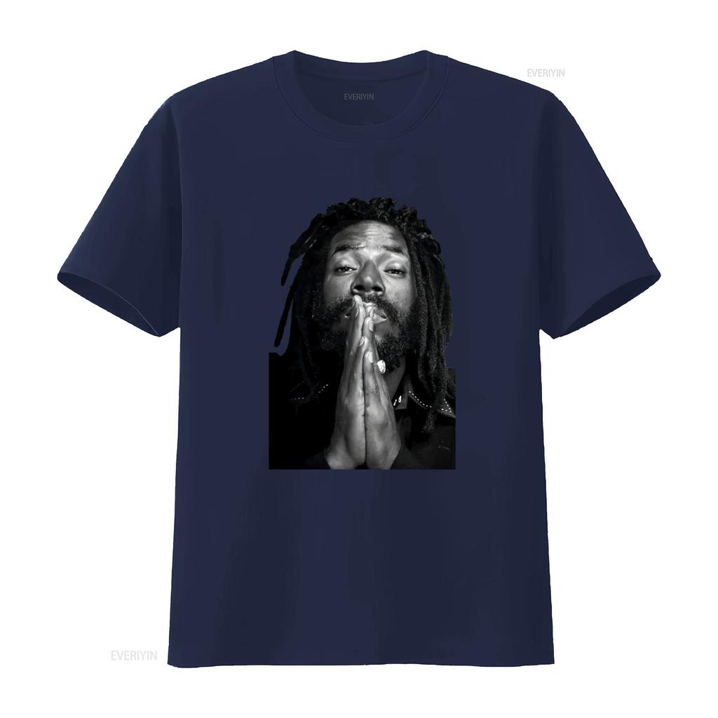 Streetwear Black White Praying Dreadlocks Rasta Unisex Portrait Print Casual T Shirt vintage Washed Comfortable Slightly Stylish